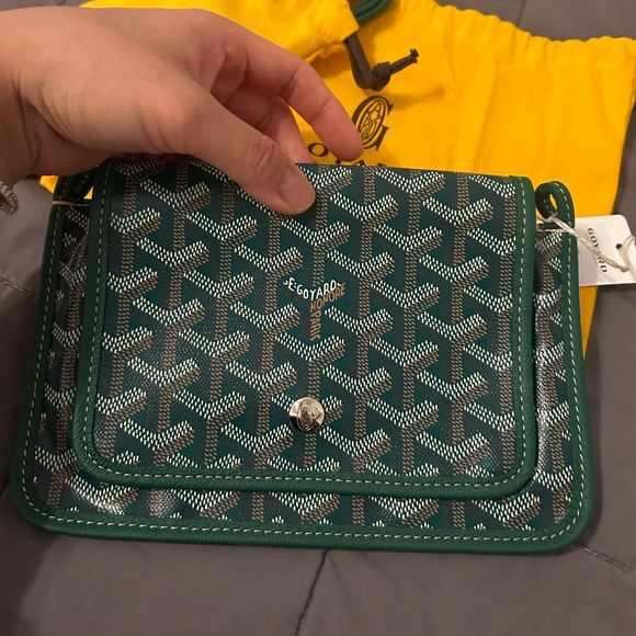 NEW- Goyard Plumet Crossbody in Green - Picture 4 of 11